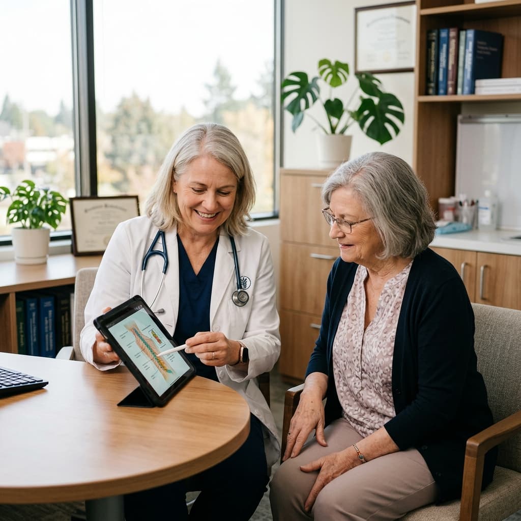 Doctor consulting with a patient